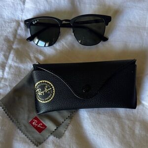 Ray-Ban Club Master Black Sunglasses with Black Case